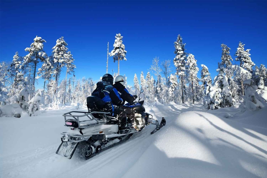 Snowmobile Brandon Lulea Swedish Lapland Winter Holiday